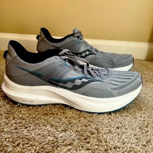 Saucony Tempus Mens 12.5 Alloy Topaz